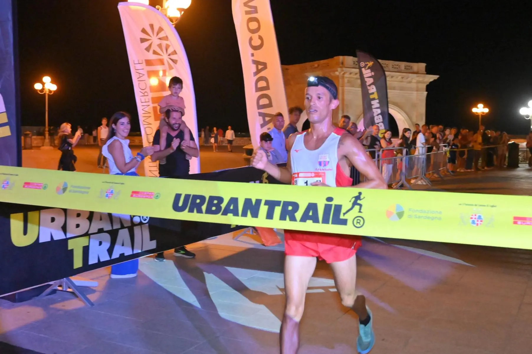 Oualid Abdelkader, 40 anni, vincitore del Cagliari Urban Trail (foto concessa da Gian Domenico Nieddu).