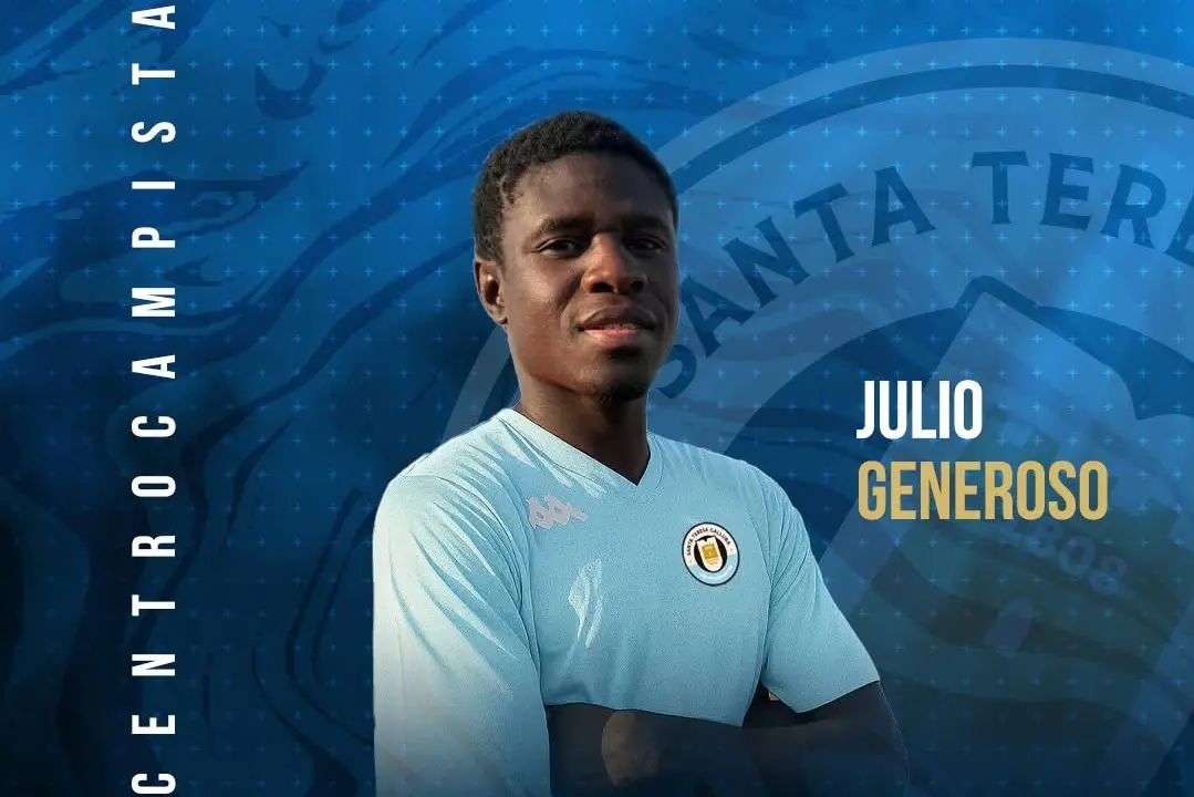 Júlio Generoso, nuovo centrocampista del Santa Teresa Gallura