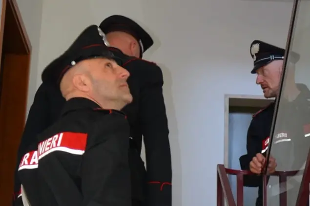 Intervento dei carabinieri