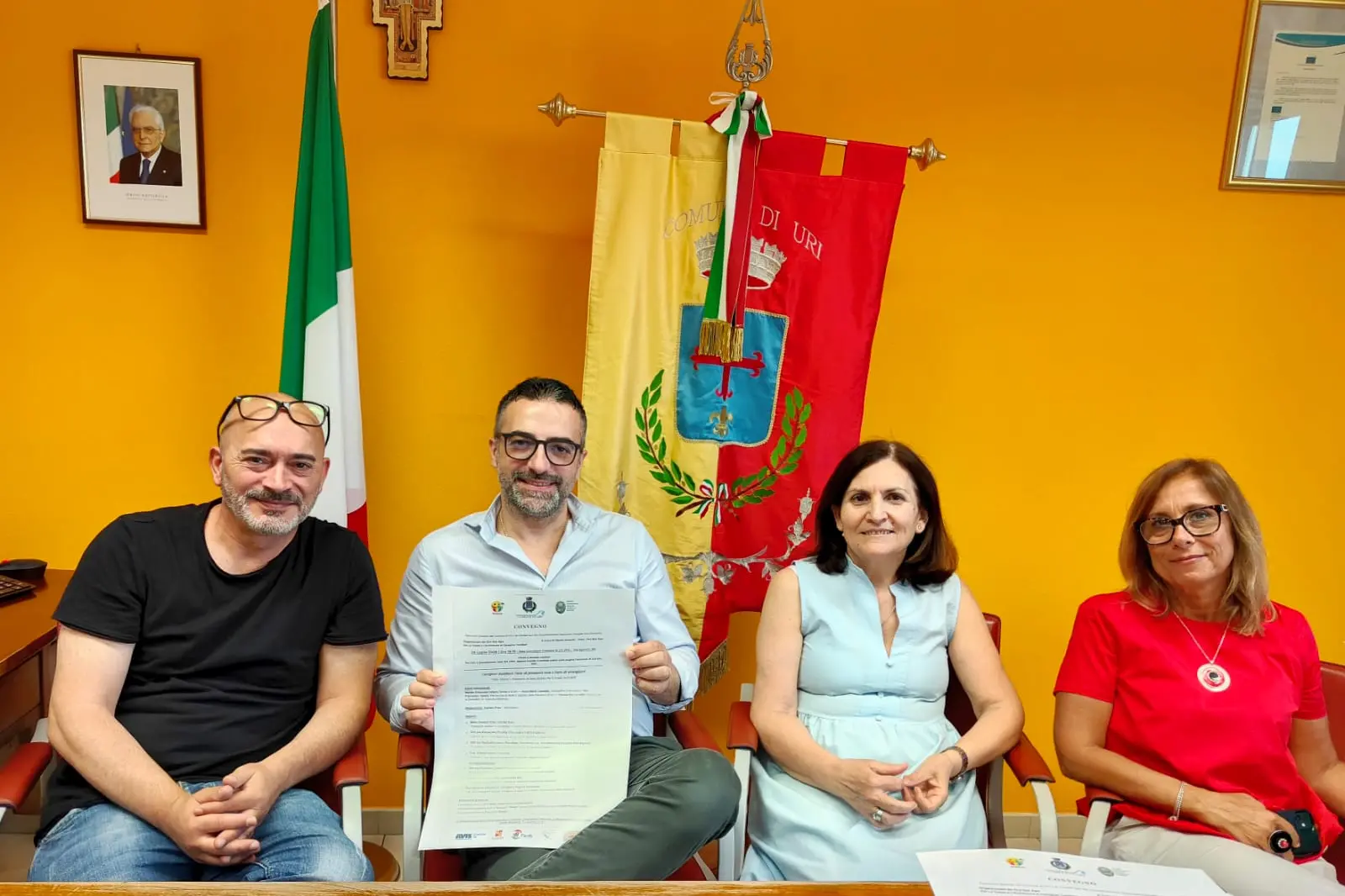 Mario Assanti, Antonio Michele Fiori, Anna Maria Cadeddu, Eleonora Gaviano (foto concessa)