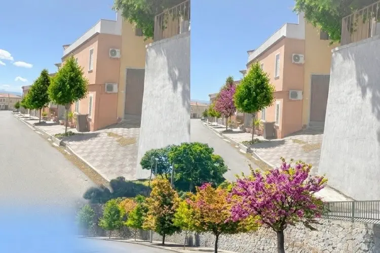 Rendering del progetto di decoro urbano a Bono (foto concessa)
