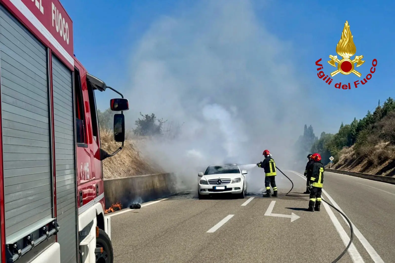 Pula, incendio auto