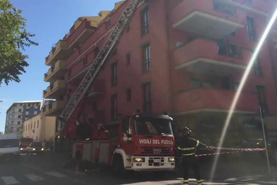 L'intervento dei vigili del fuoco