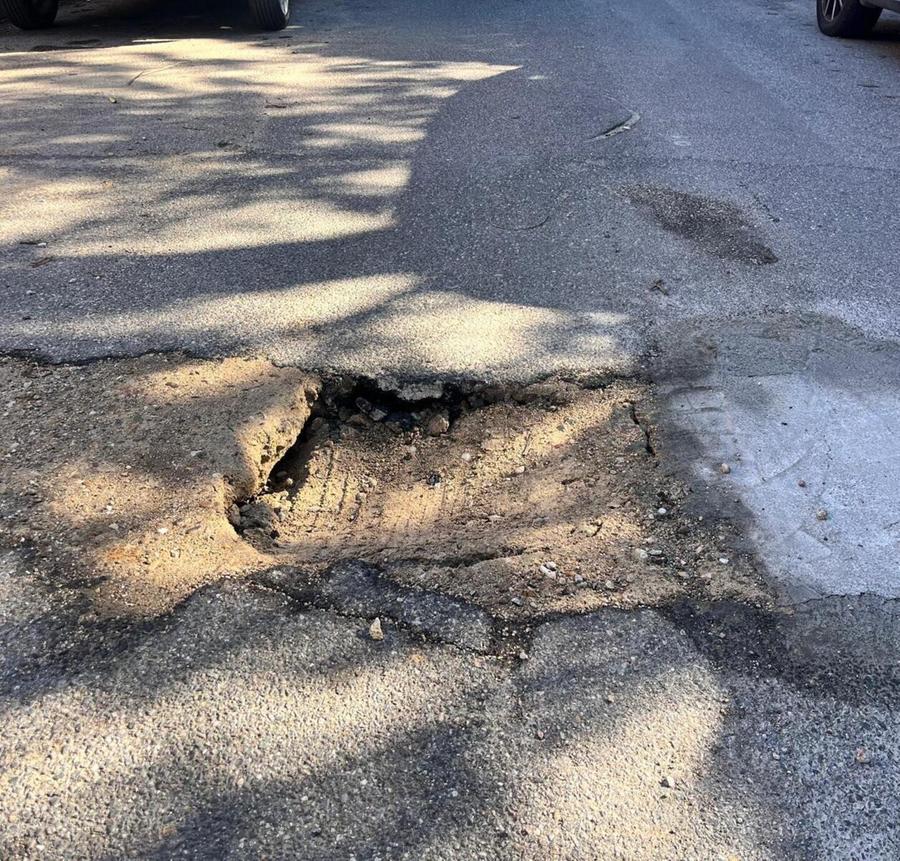 Dopo i lavori ricompare  la voragine