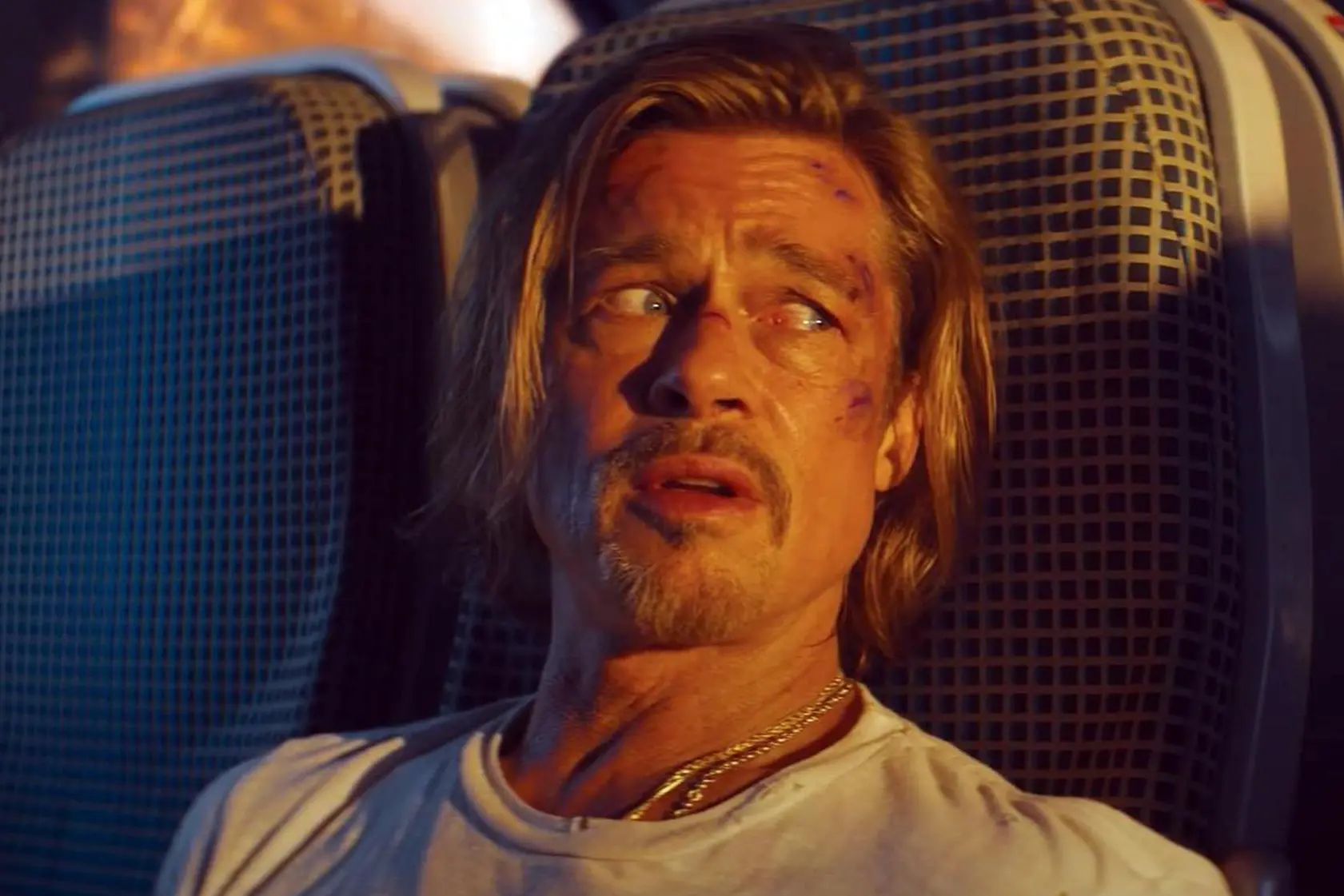 Brad Pitt in „Hochgeschwindigkeitszug“ (Foto Ansa)