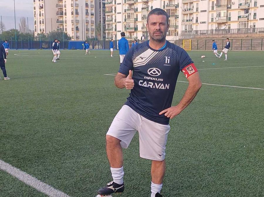 Porceddu in gol a 47 anni: «Ho aiutato la squadra del mio quartiere»