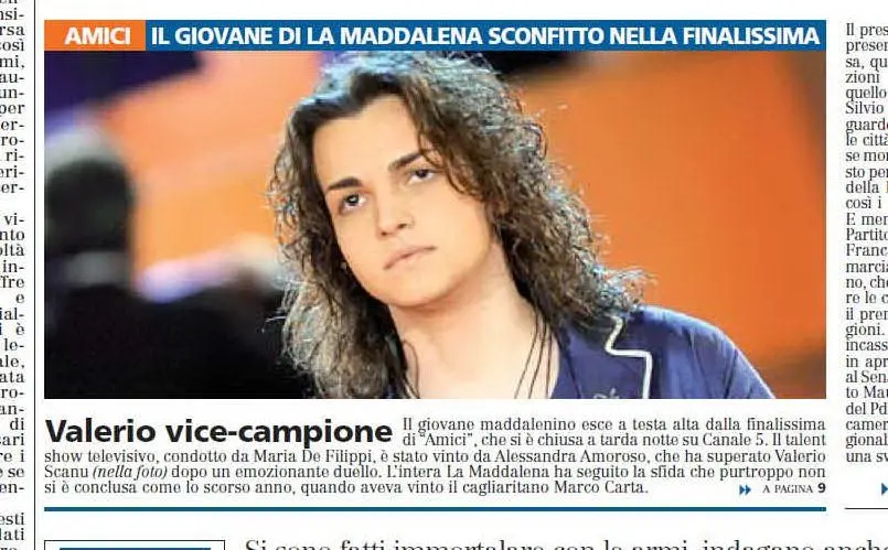 #AccaddeOggi: il 24 marzo 2009 Valerio Scanu arriva secondo ad Amici