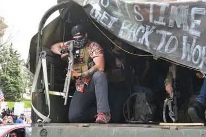 Un'immagine delle manifestazioni a Detroit (Ansa)