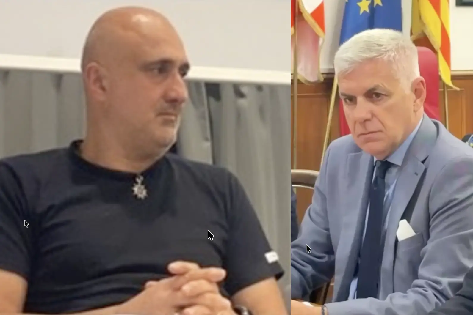 Il presidente della Commissione Ambiente Christian Mulas e l'assessore all'Ambiente Raniero Selva