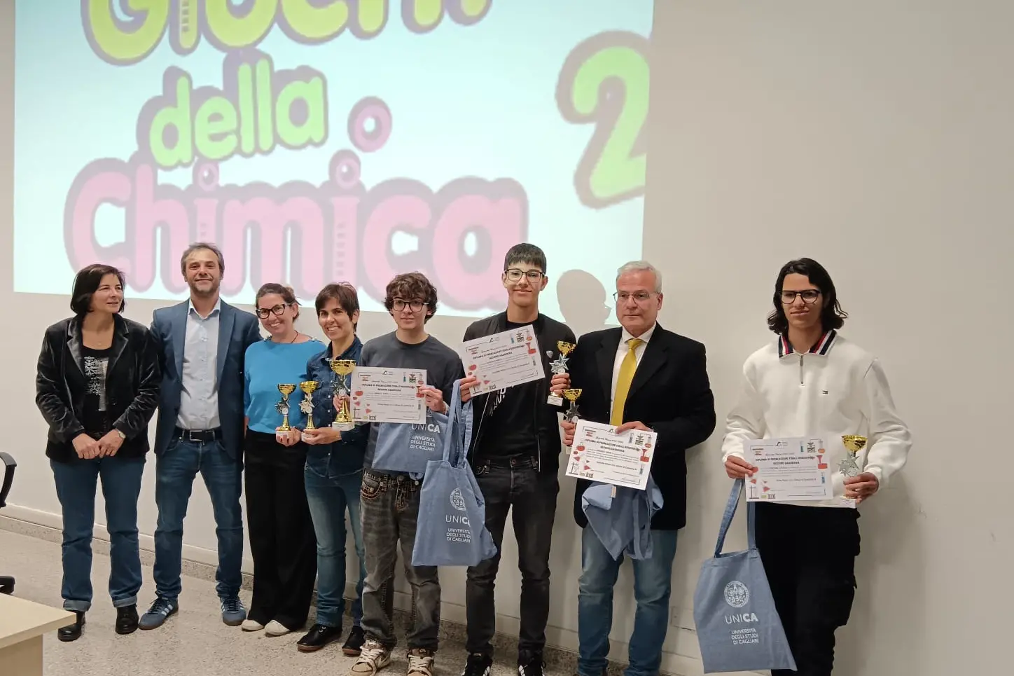 La premiazione regionale per i giochi della chimica