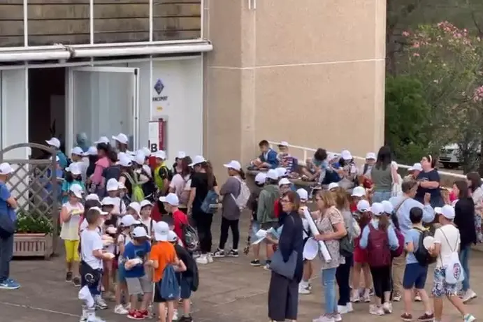 Un momento dell'inaugurazione (foto Porcu)