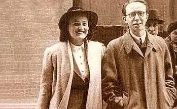 Con la moglie Lucia Ghetti, negli anni Quaranta