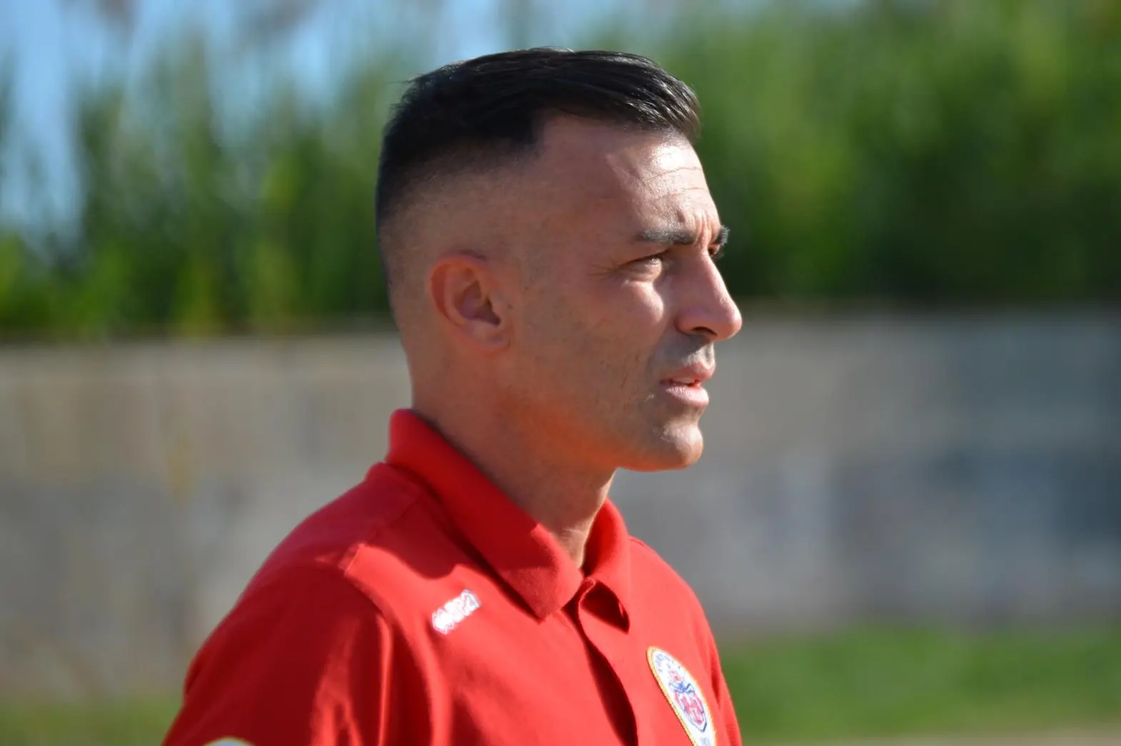 L'allenatore Alberto Piras (foto Secci)