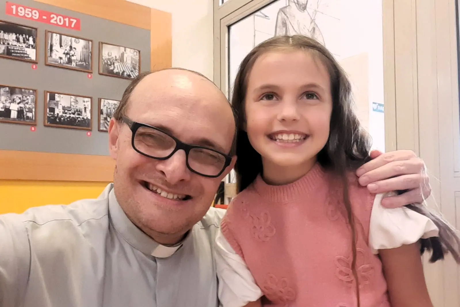 Don Marruncheddu con Emma (foto concessa e autorizzata)