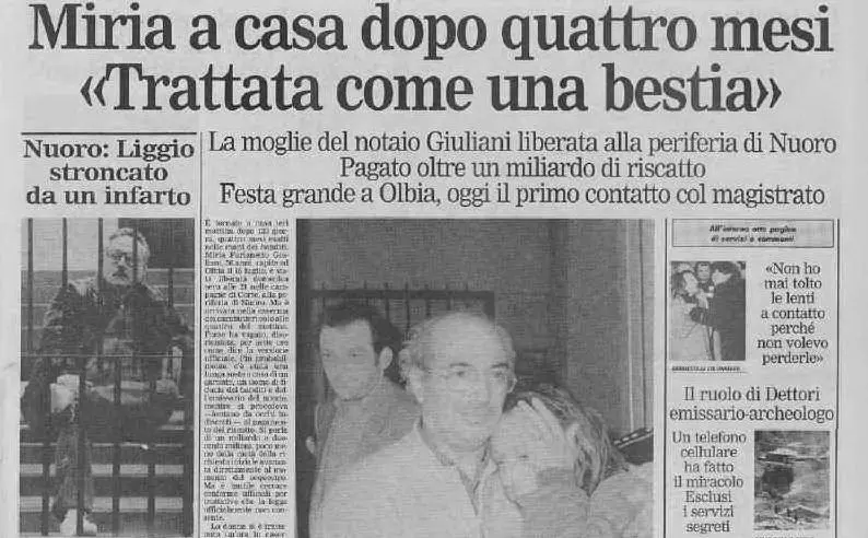 La notizia su L'Unione Sarda (tutte le foto sono Archivio L'Unione Sarda)
