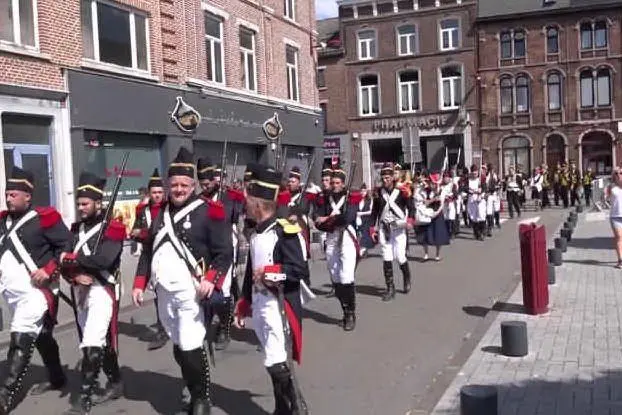 Rievocazione storica a Chatelineau, Charleroi, Belgio (fonte Wikipedia)