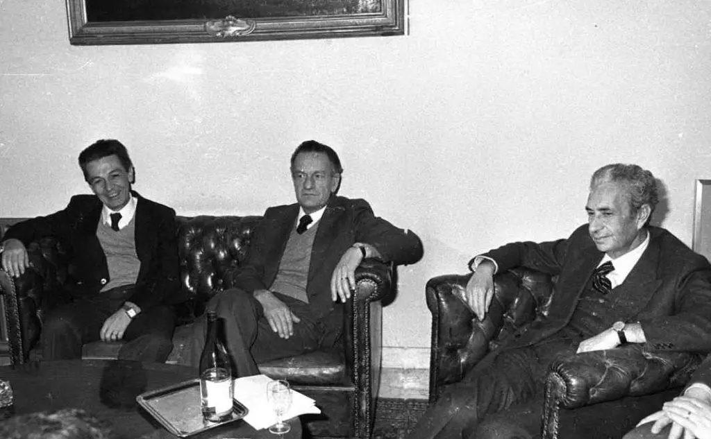 Berlinguer con Benigno Zaccagnini e Aldo Moro (Ansa)