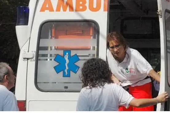 I soccorsi di un'ambulanza
