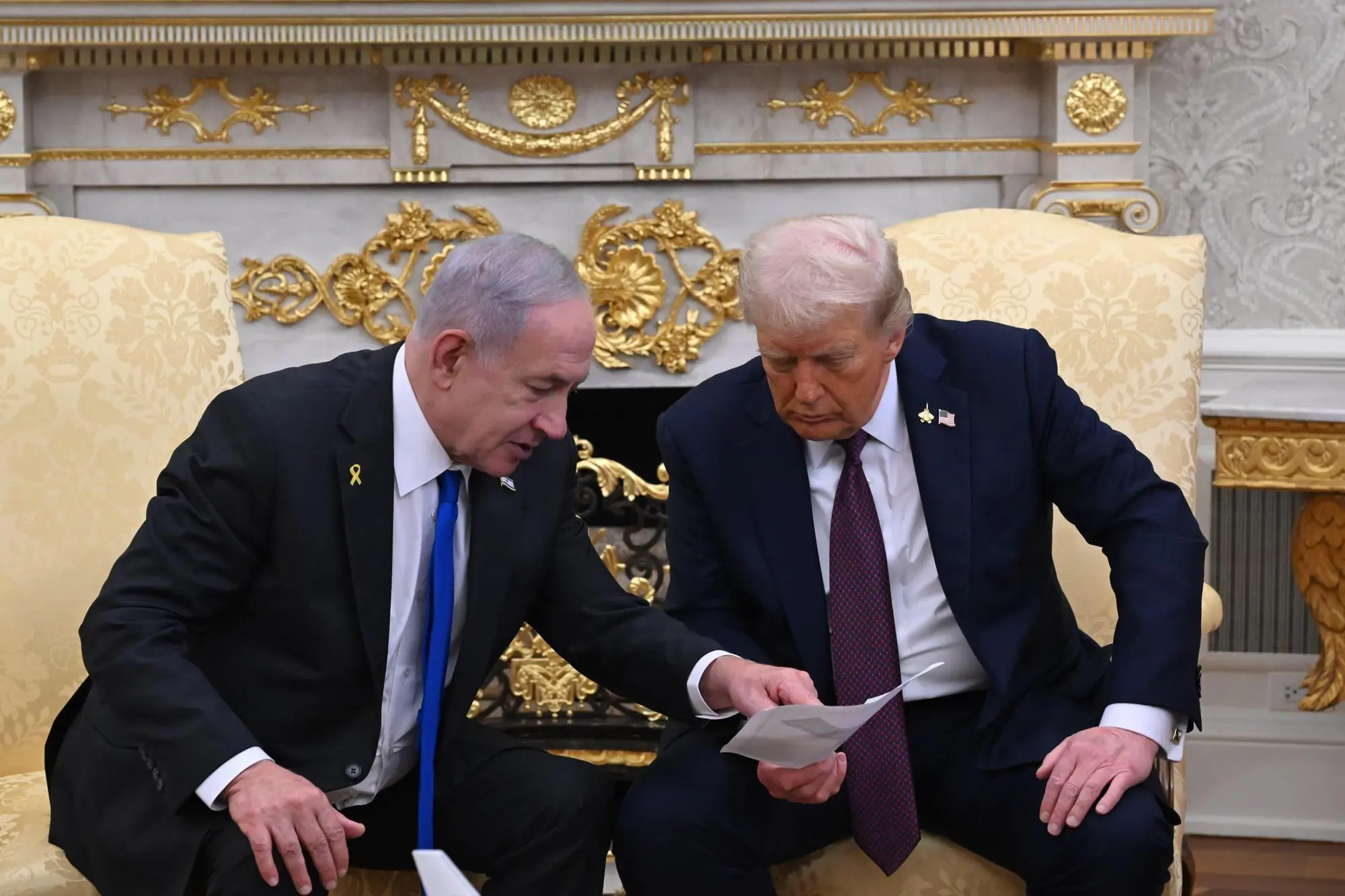 Netanyahu e Trump (foto Ansa)
