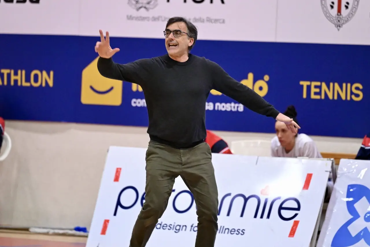 Federico Xaxa, tecnico del Cus Cagliari (foto Chiaramida)