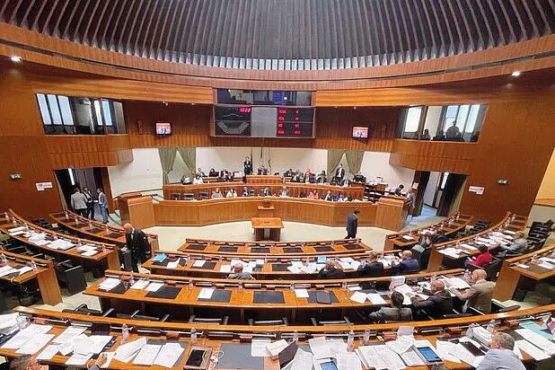 L’aula del consiglio regionale (Archivio)