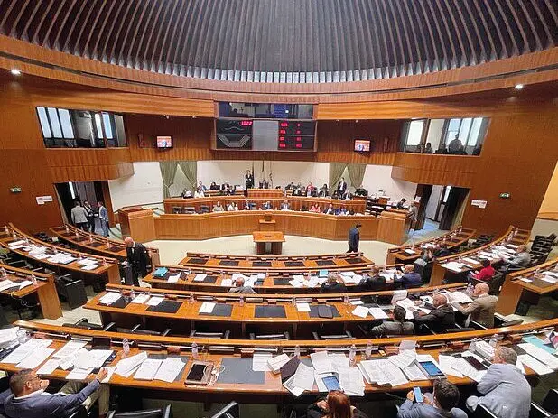 L’aula del consiglio regionale (Archivio)