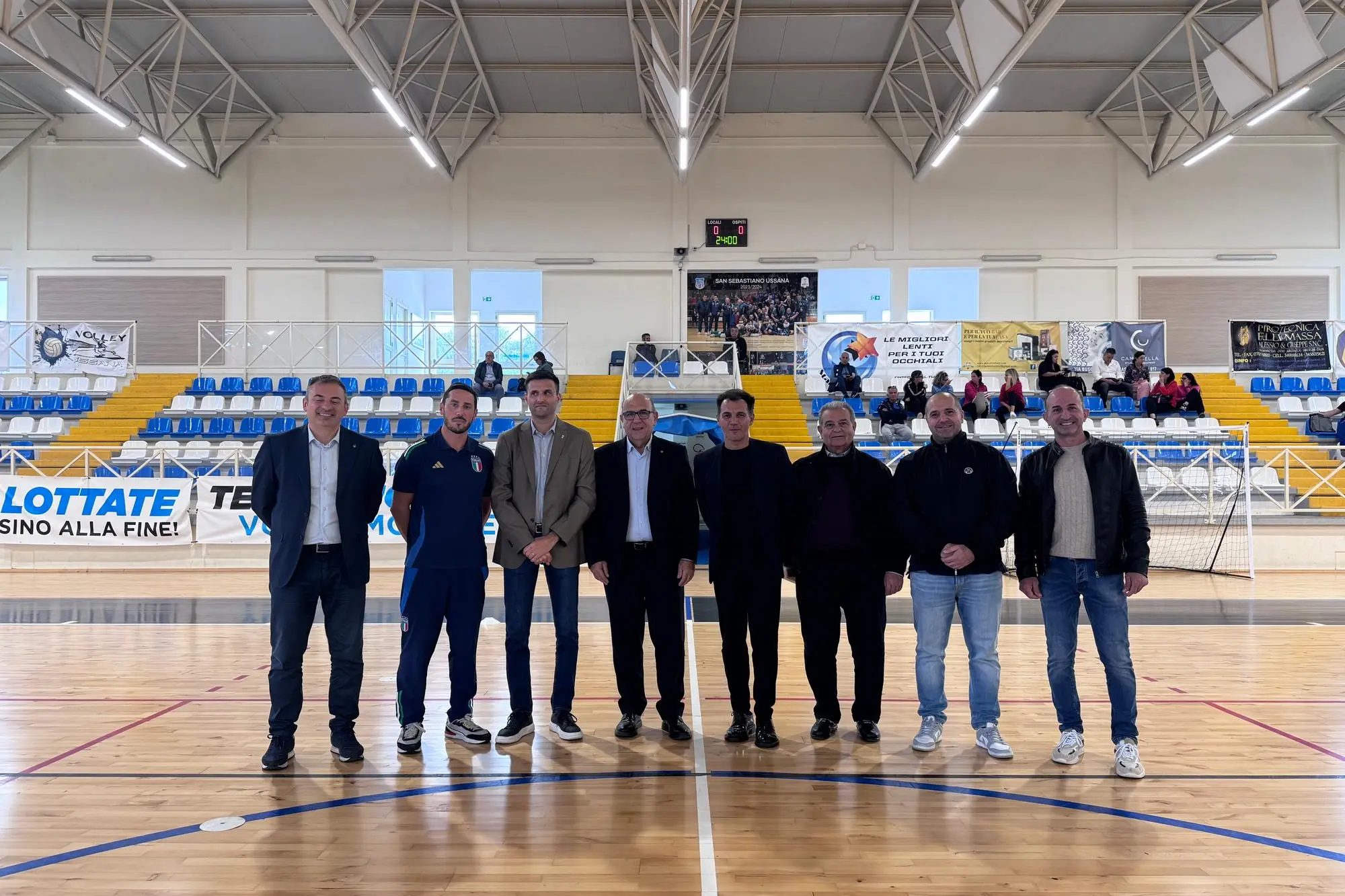 Un momento delle visite