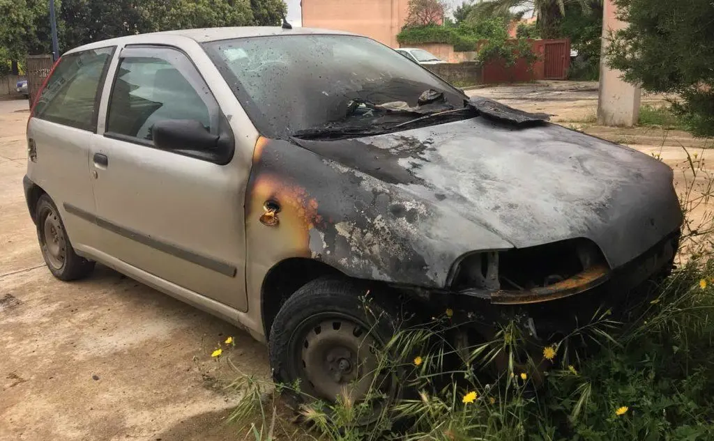 Una punto completamente bruciata