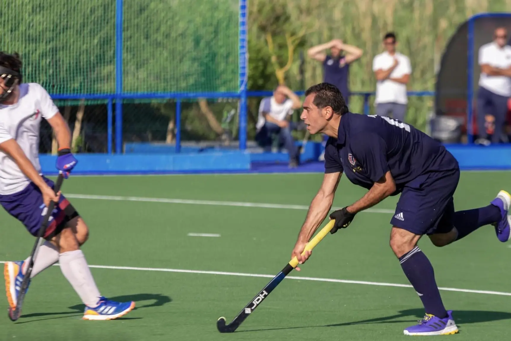 Corner corto di Edris, capitano della Ferrini, nel match di sabato scorso con Città del Tricolore (Foto Carla D'Alberto)