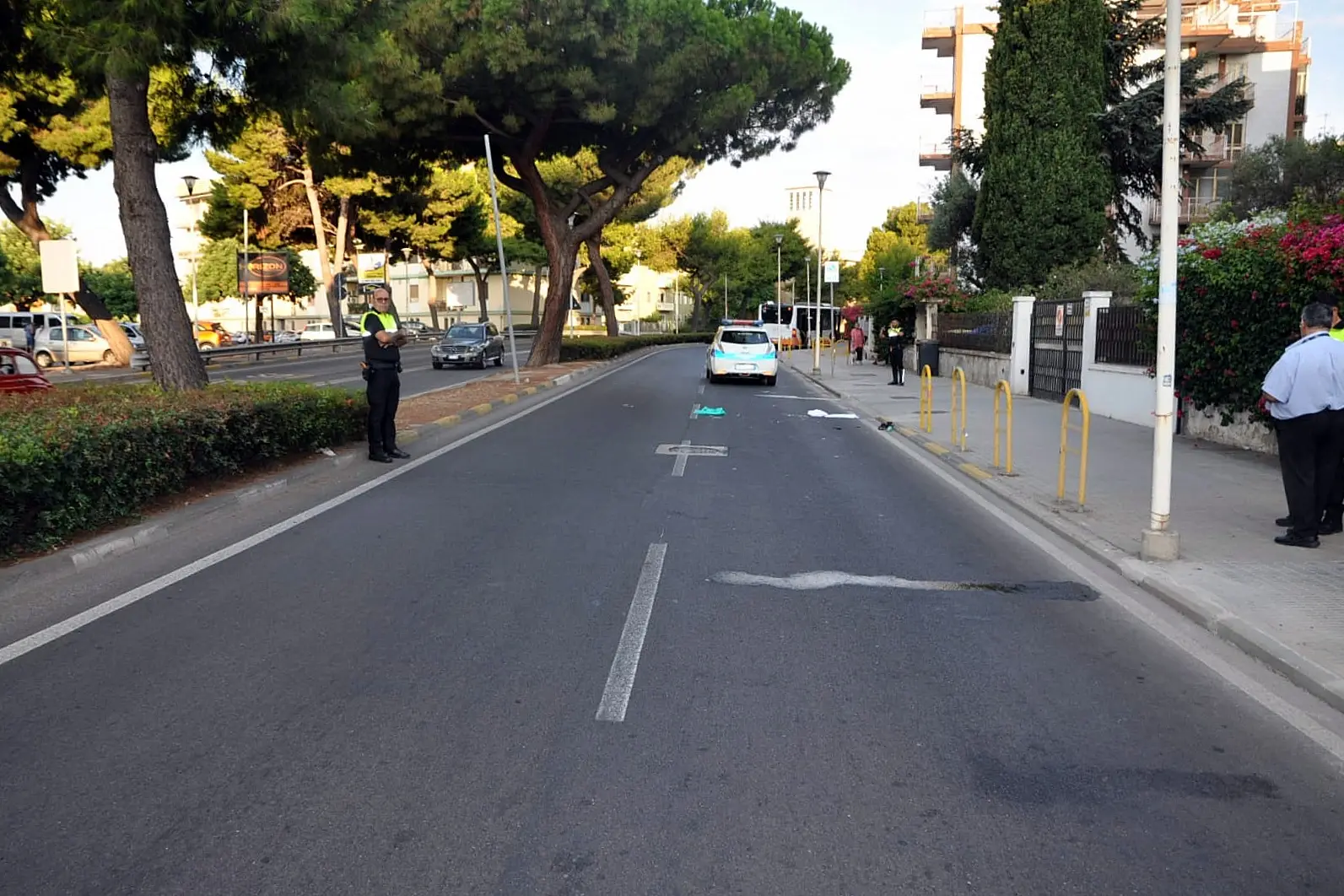 Il luogo dell'incidente (foto L'Unione Sarda)