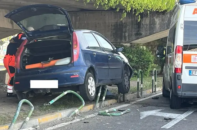 L'cindente in via dei Carroz (L'Unione Sarda)