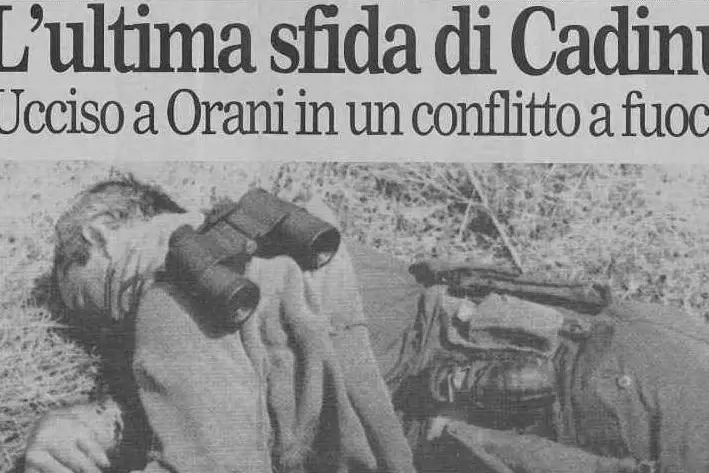 #AccaddeOggi: 10 settembre 1991, il super latitante Gianni Cadinu ucciso in un conflitto a fuoco a Orani