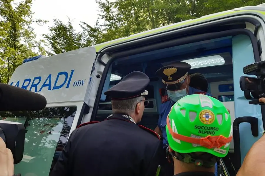 Un'altra immagine dei soccorsi
