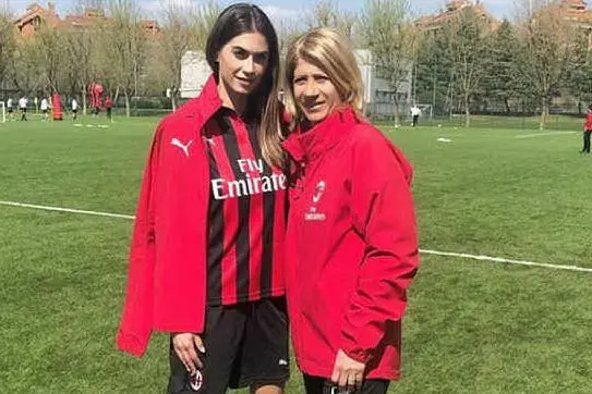 Melissa Satta e l'allenatrice del Milan Carolina Morace (foto Instagram)