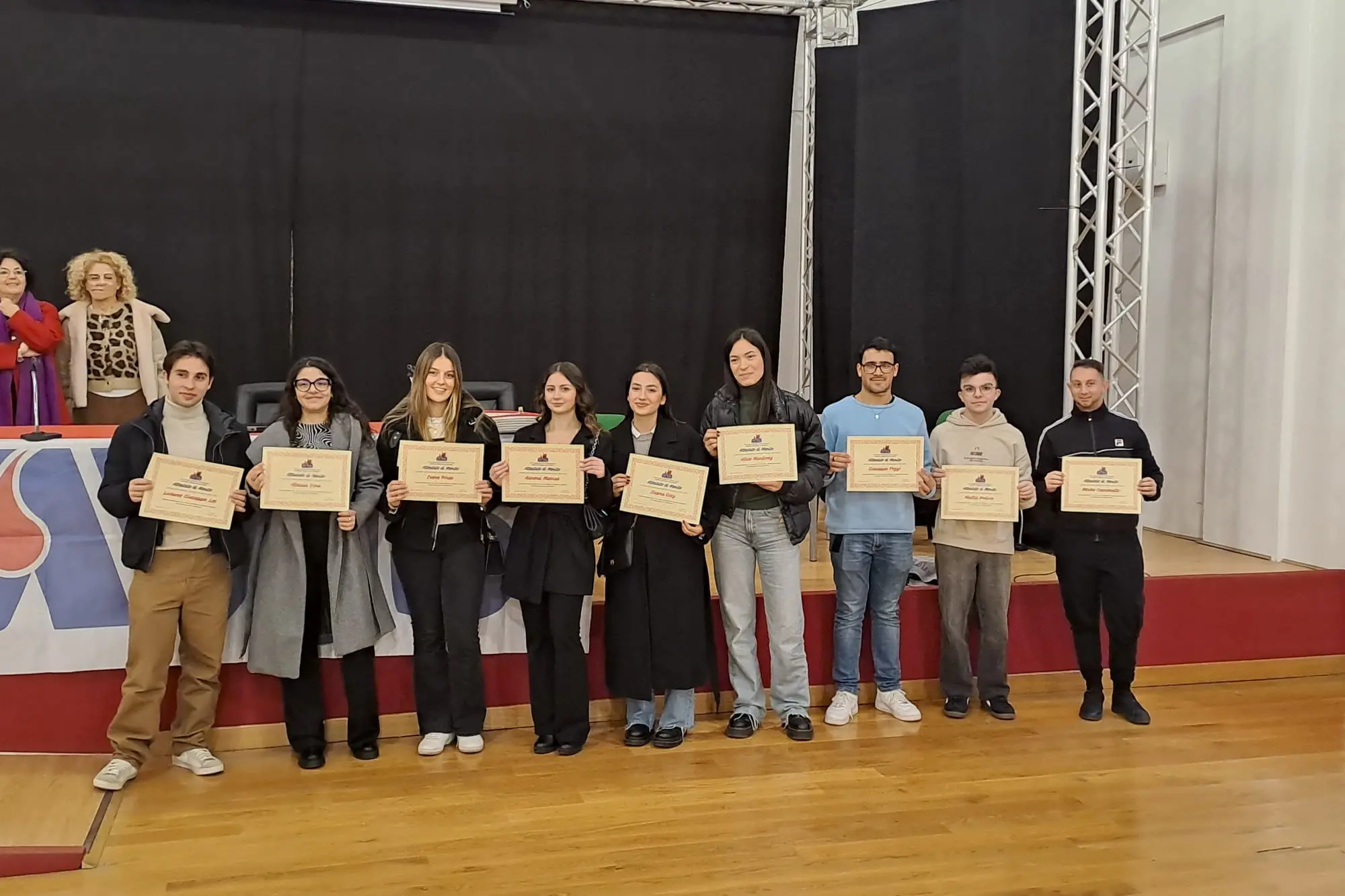 Gli studenti premiati