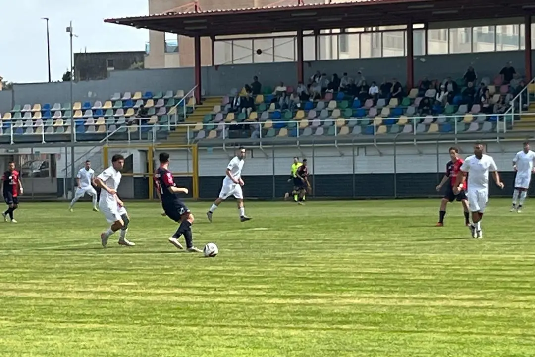 Ragatzu durante la partita tra Olbia e Gelbison (foto Ilenia Giagnoni)