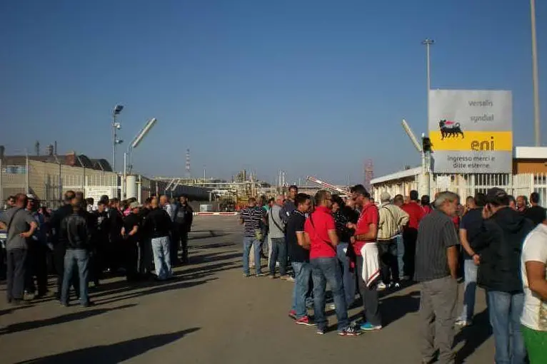 Manifestazione dei lavoratori Edicom