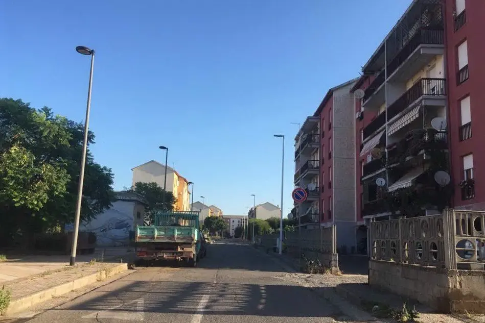 La strada che diventerà via Gisella Orrù (L'Unione Sarda - Scano)