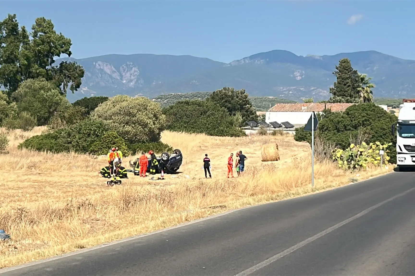 Tragedia a Piscinas, le immagini dal luogo dell'incidente