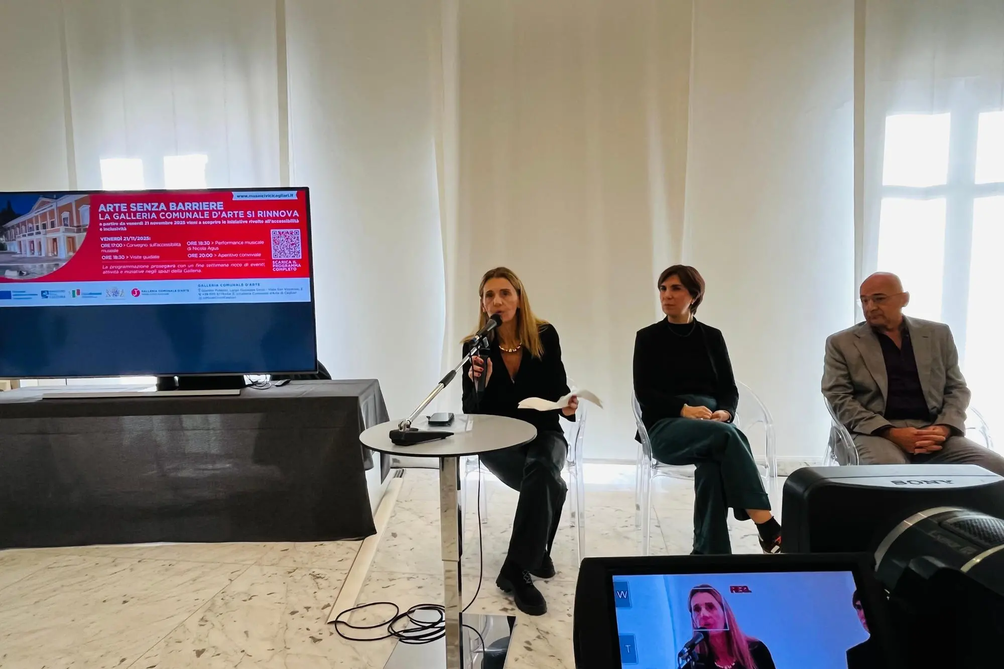 La conferenza alla Galleria comunale di Cagliari (foto ufficio stampa)