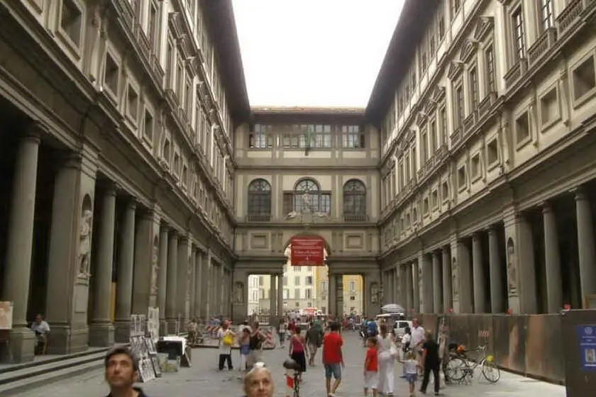 Gli Uffizi a Firenze (Archivio L'Unione Sarda)