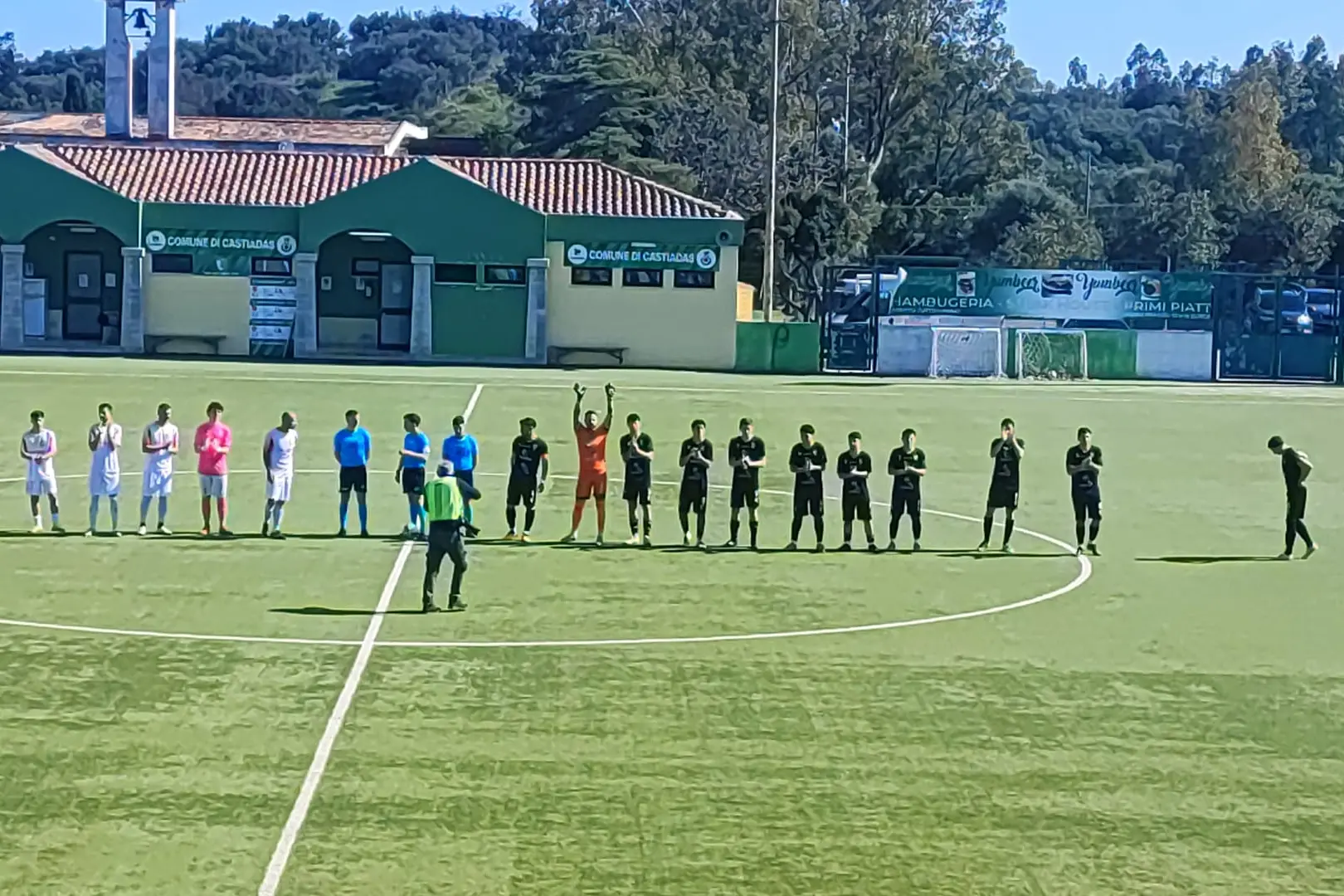 Ingresso in campo Castiadas-Guspini 5-0