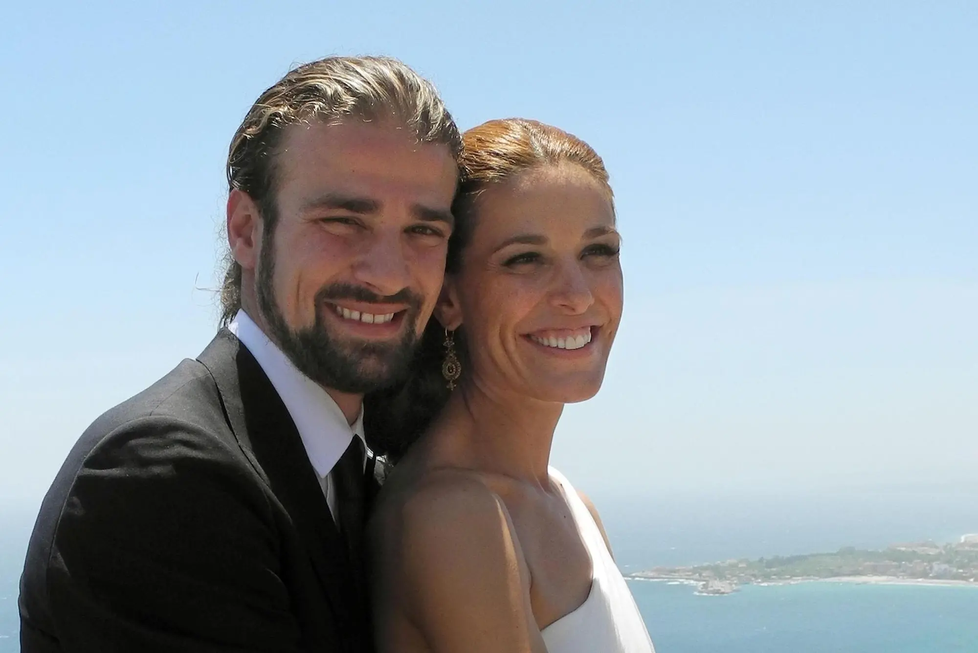 Mario Biondo e la moglie Rachel Sanchez Silva (Ansa - Onorati)