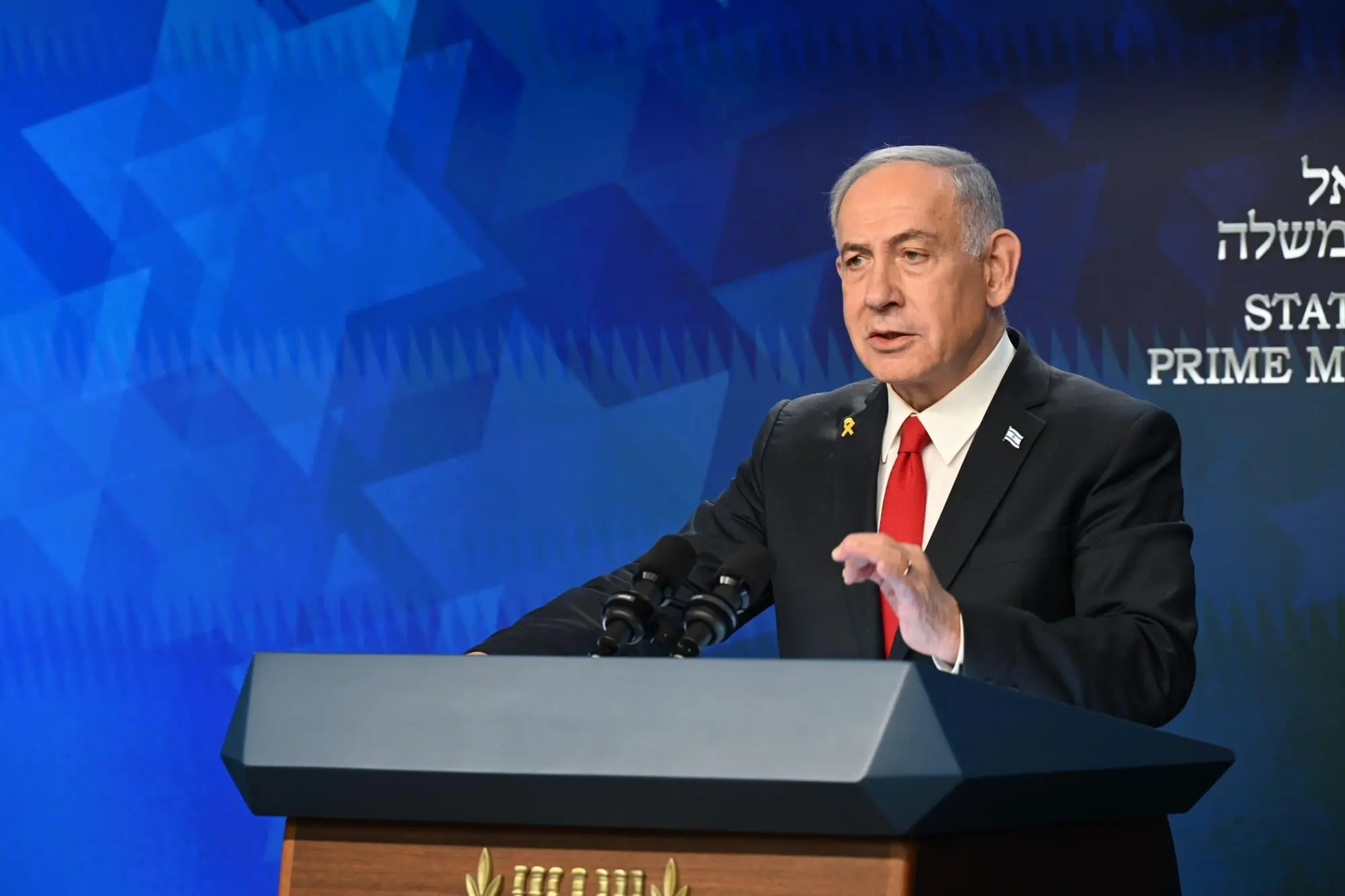 Il primo ministro Benyamin Netanyahu (Ansa)