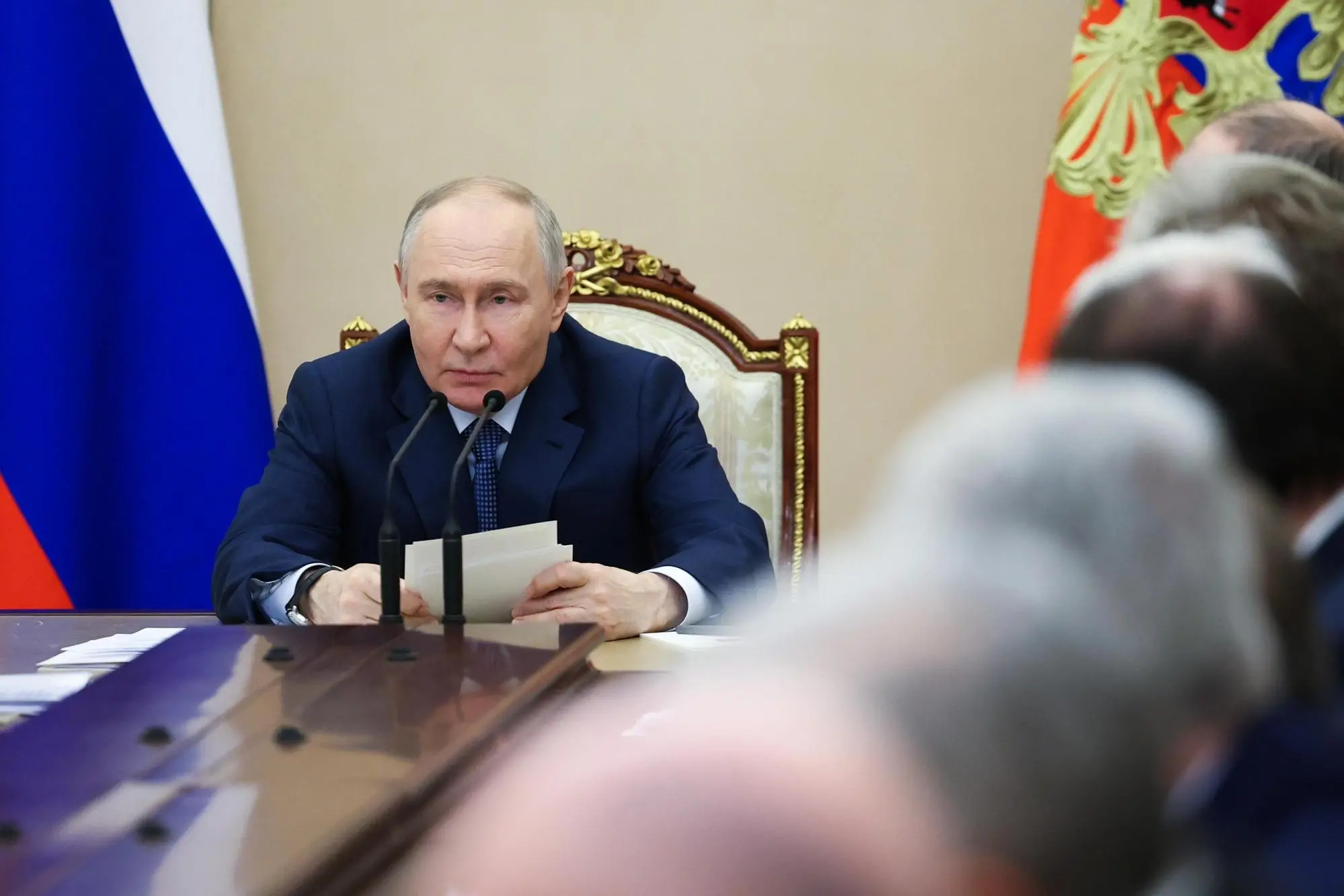 Il presidente russo Vladimir Putin (Foto Ansa)