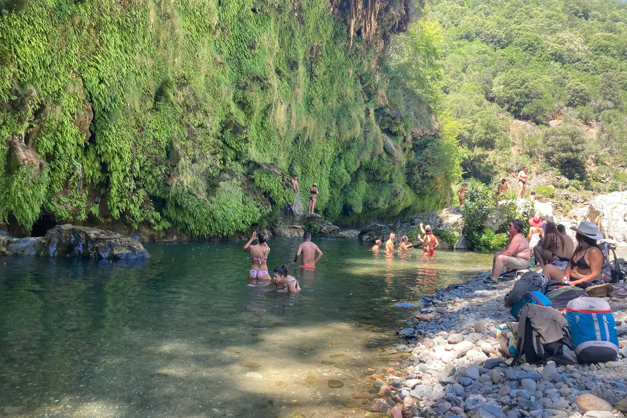 Le cascate di Sa Stiddiosa (Archivio L'Unione Sarda)