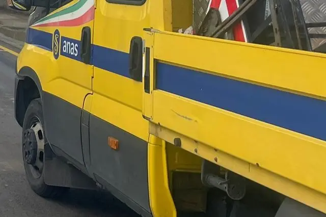 Un mezzo dell'Anas