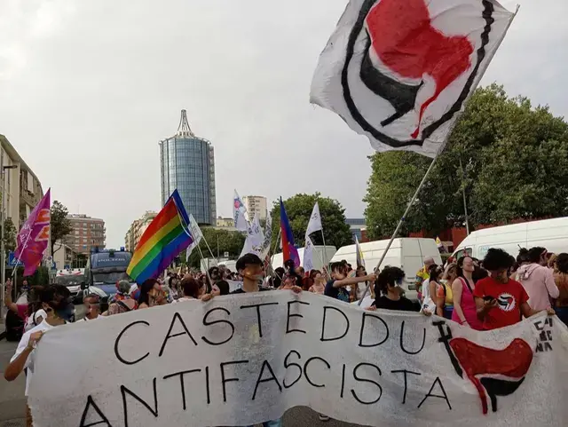 Manifestazione antifascista a Cagliari