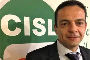 Il segretario della Cisl di Oristano Alessandro Perdisci (foto Pinna)