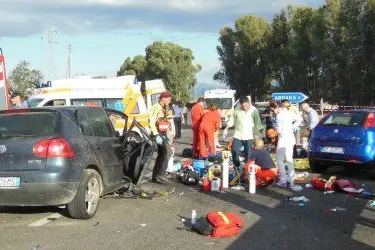 La terribile scena dell'incidente - foto Gloria Calvi